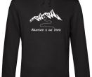 MQ ADVENTURE IS OUT THERE - Organic Hoodie Unisex - black