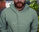 MQ NEVER STOP DISCOVERING - Organic Hoodie Unisex - sage